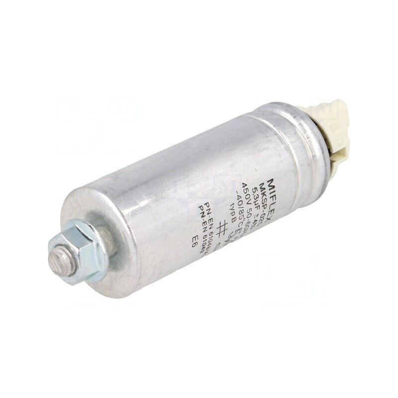 Condensator pentru lămpi cu descărcare în gaze 5,3uF 450VAC | Electronic-mag.ro | Componente Electronice