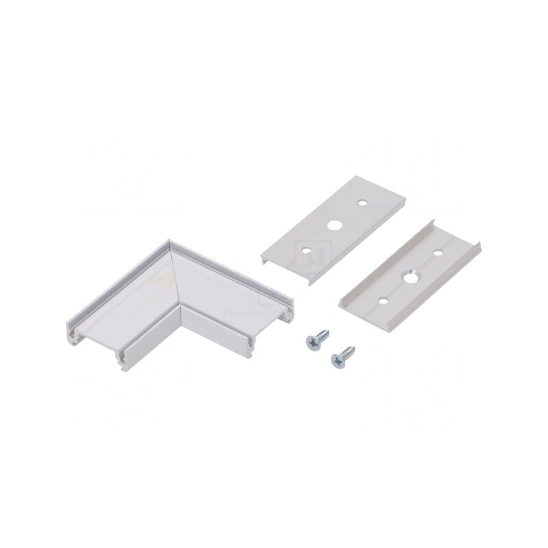 Conector 90° Alb Aluminiu SURFACE14 | Electronic-mag.ro | Componente Electronice Conector 90° Alb Aluminiu SURFACE14 | Electronic-mag.ro | Componente Electronice