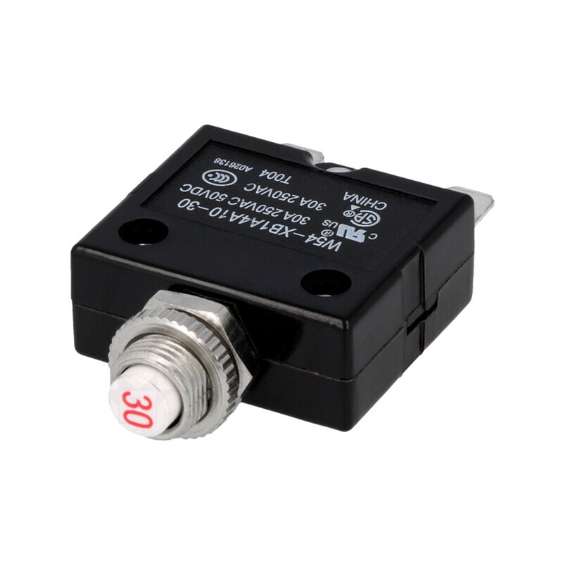 Întrerupător de Supracurent 250VAC 50VDC 30A SPST-NC | Electronic-mag.ro | Componente Electronice