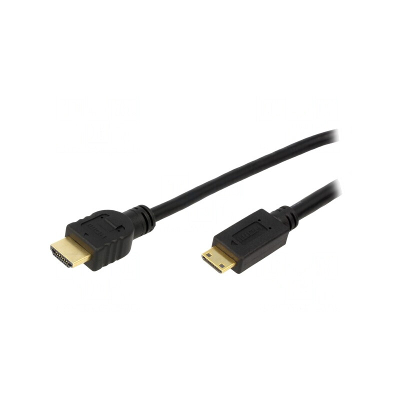 Cablu HDMI 1.4 Mini HDMI 2m Negru | Electronic-mag.ro | Componente Electronice
