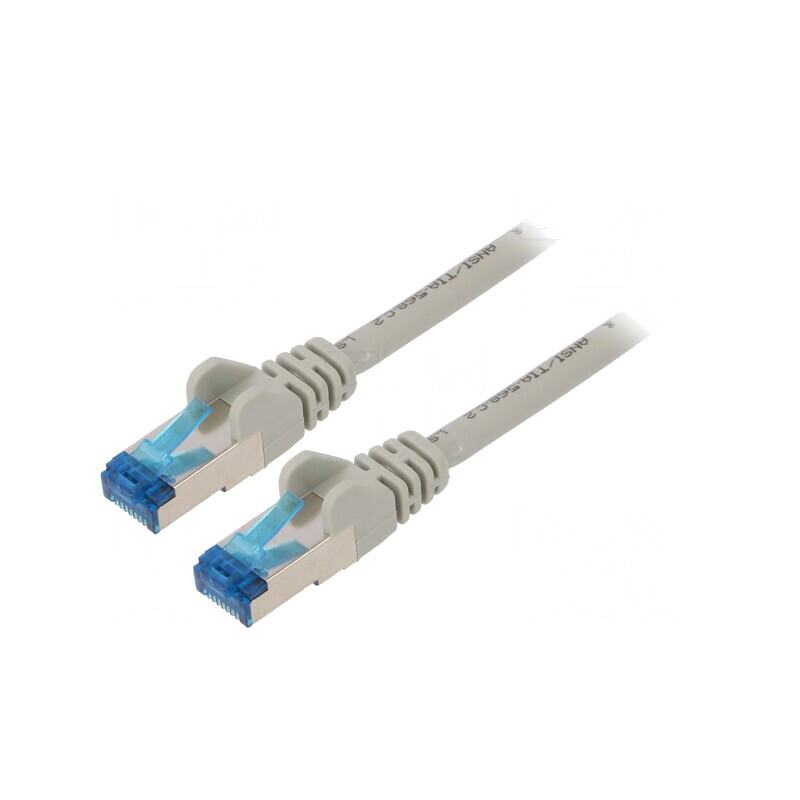 Patch Cord S/FTP Cat 6a LSZH Gri 5m | Electronic-mag.ro | Componente Electronice