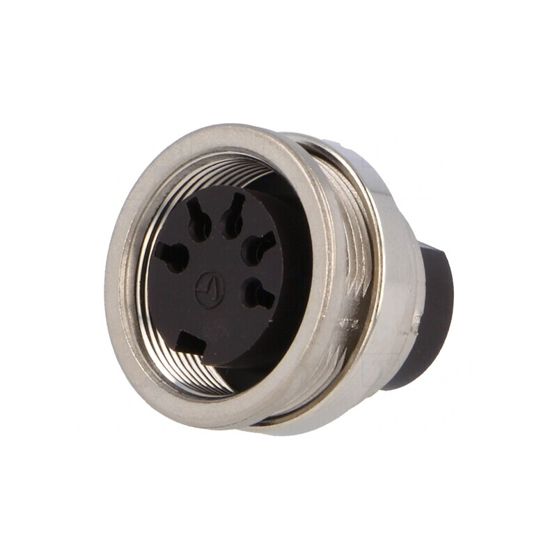 Conector M16 Soclu Mamă 5 PIN 100V IP65/IP67 | Electronic-mag.ro | Componente Electronice