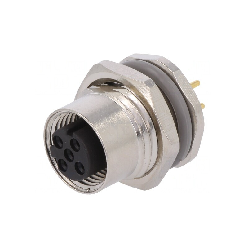 Soclu M12 4 PIN mamă Ethernet IP67 250V 4A | Electronic-mag.ro | Componente Electronice