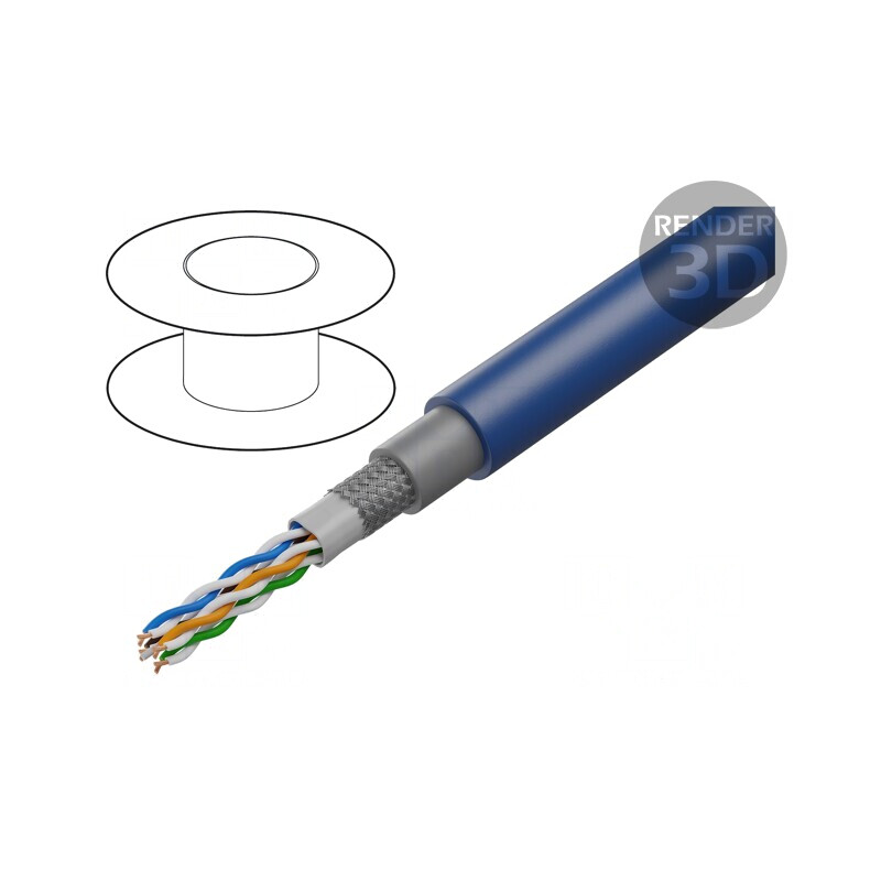 Cablu de Date Exterior S/UTP Cat5e 4x2x0,15mm2 | Electronic-mag.ro | Componente Electronice