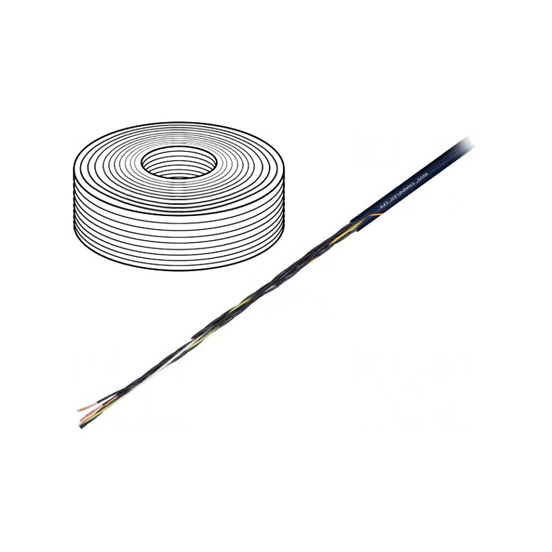 Cablu de Control Chainflex CF9 5x0.5mm2 Negru Litat | Electronic-mag.ro | Componente Electronice