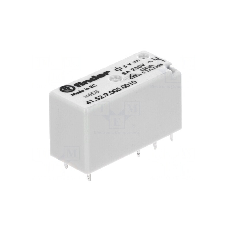 Releu Electromagnetic DPDT 5VDC 15A 250VAC PCB | Electronic-mag.ro | Componente Electronice