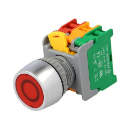 Comutator Buton Apăsare 22mm 2NC NO | Electronic-mag.ro | Componente Electronice