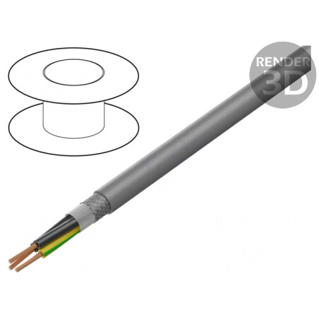 Cablu F-C-PURö-JZ 3G2,5mm2 Ecranat Cupru Cositorit | Electronic-mag.ro | Componente Electronice