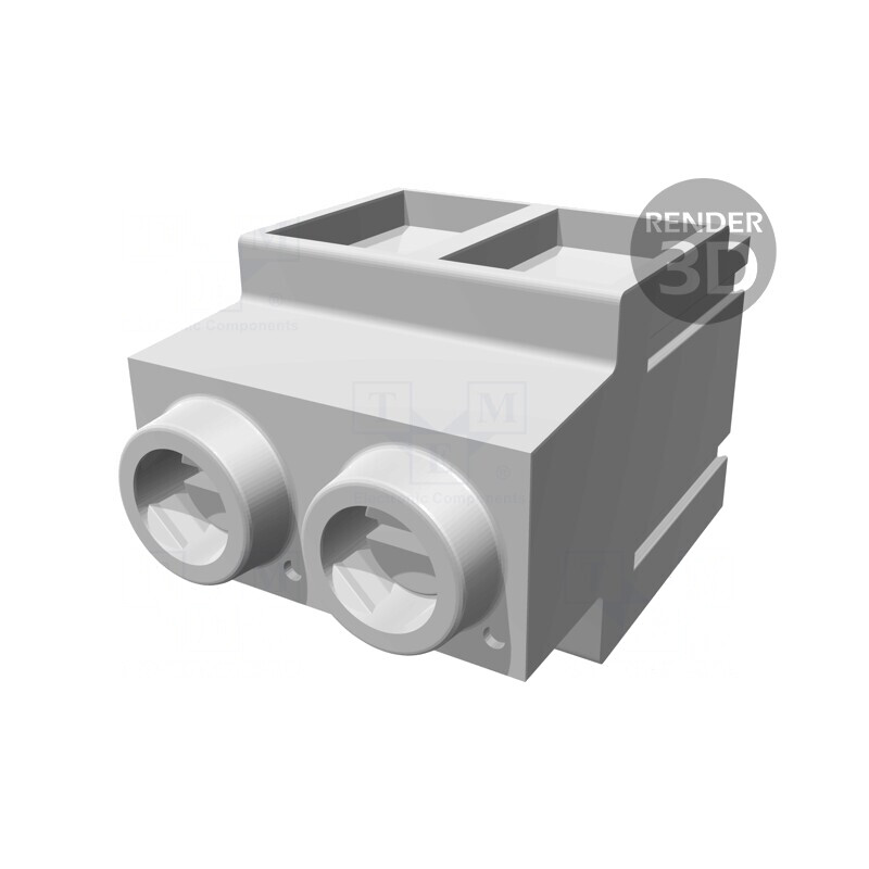 Regletă de Conexiuni PCB 90° 10,16mm 2 Piste | Electronic-mag.ro | Componente Electronice