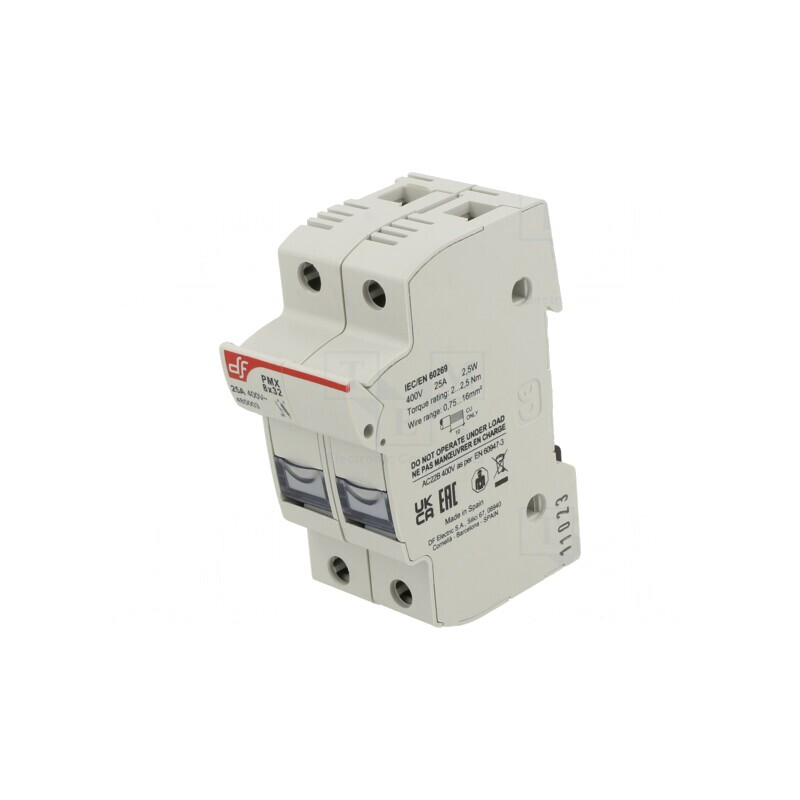 Clema siguranțe cilindrice 8x32mm DIN 25A 400V | Electronic-mag.ro | Componente Electronice