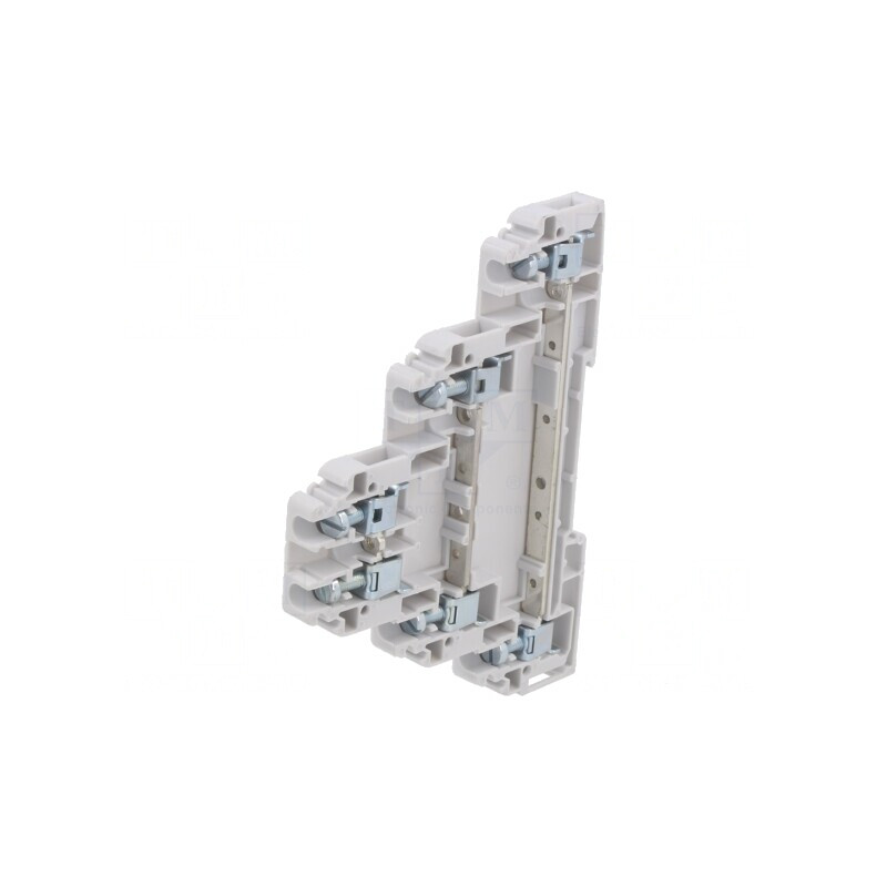Terminal Îmbinare Șine 0,5-4mm2 3 Piste 6 Borne Gri 6,4mm | Electronic-mag.ro | Componente Electronice