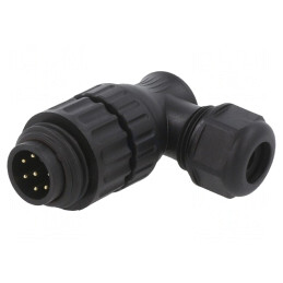 Mufă tată PIN 7mm lipire filet exterior rotire | Electronic-mag.ro | Componente Electronice