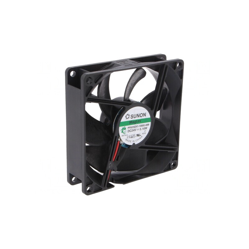 Ventilator axial 24V 92x92x25mm 126,75m3/h 45,5dBA | Electronic-mag.ro | Componente Electronice