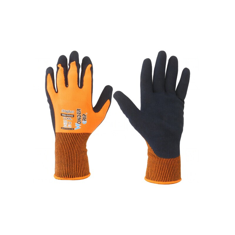 Mănuși Protecție XXL Portocalii Poliester | Electronic-mag.ro | Componente Electronice
