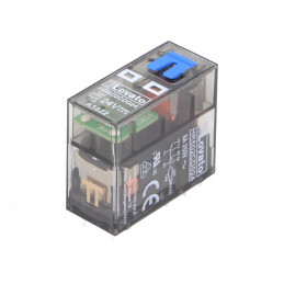 Releu Electromagnetic DPDT 24VDC 8A Cu Soclu | Electronic-mag.ro | Componente Electronice