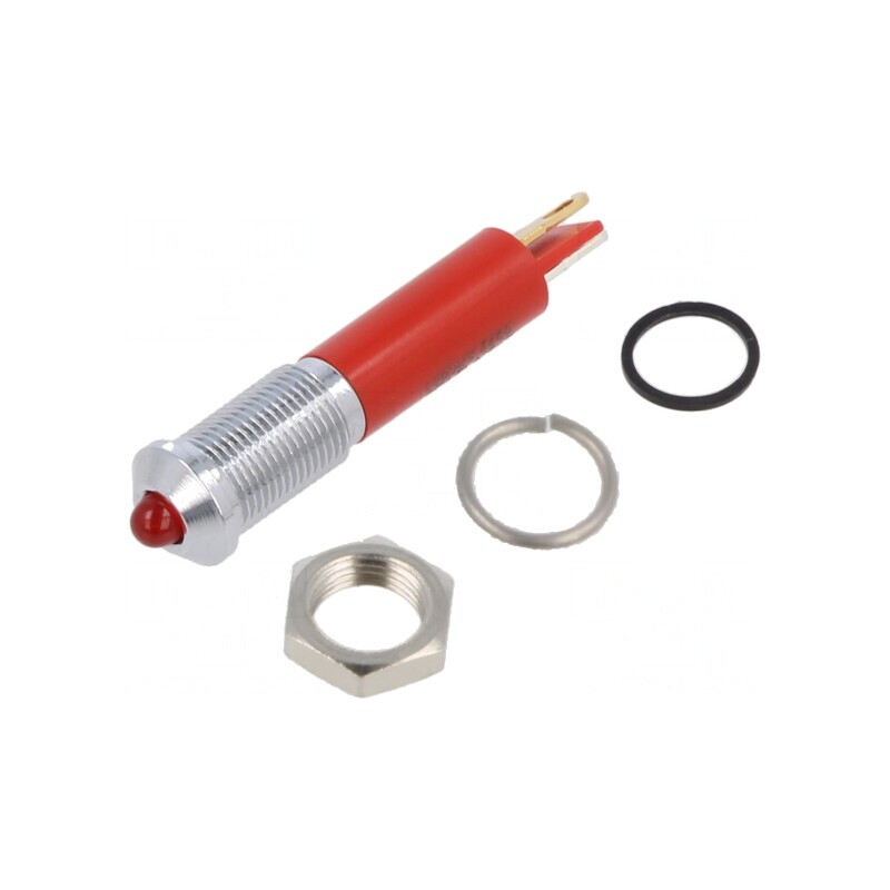 Lampă de Control LED Convex Roșie 6mm IP67 Alamă 3mm | Electronic-mag.ro | Componente Electronice Lampă de Control LED Convex Roșie 6mm IP67 Alamă 3mm | Electronic-mag.ro | Componente Electronice