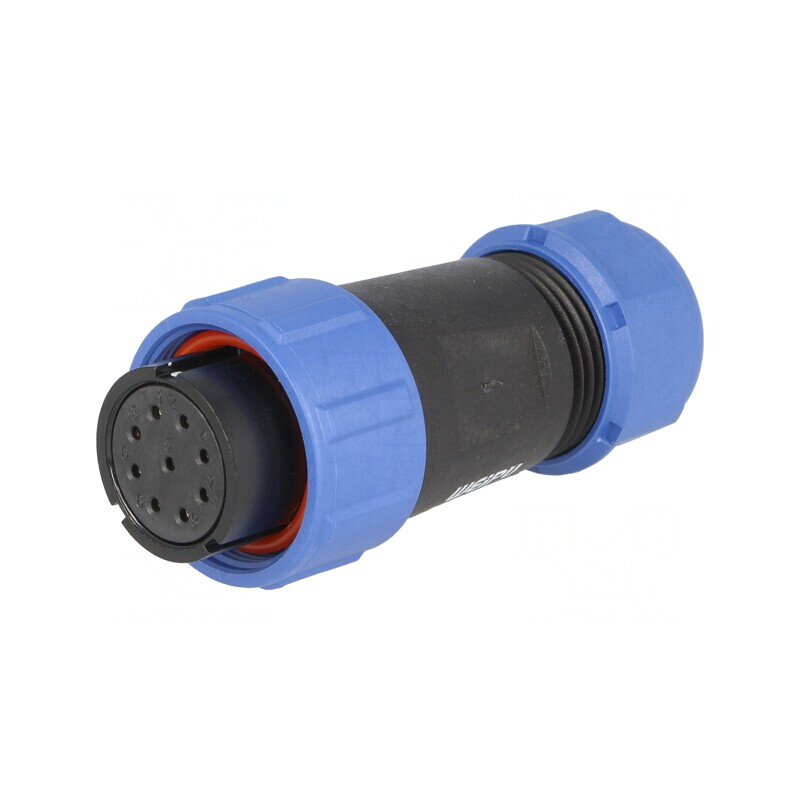 Mufă SP21 Mamă 9 PIN IP68 5A 500V | Electronic-mag.ro | Componente Electronice