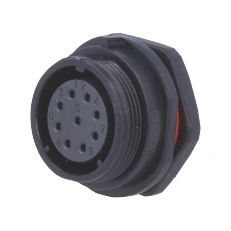 Soclu SP21 Mamă 9 PIN IP68 5A 500V | Electronic-mag.ro | Componente Electronice