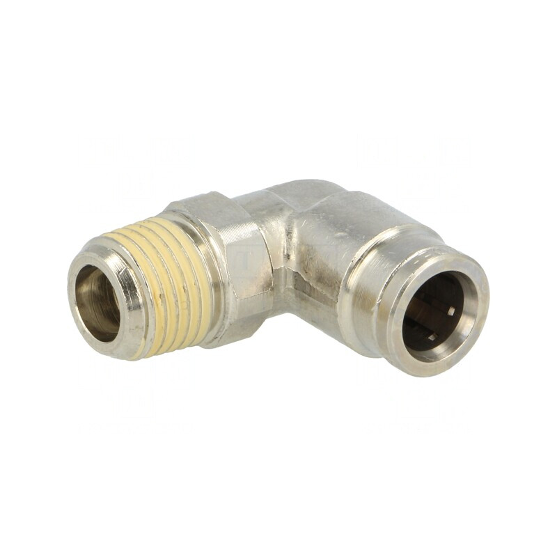 Racord Push-in Unghi Alamă Nichelată BSP 1/4'' | Electronic-mag.ro | Componente Electronice