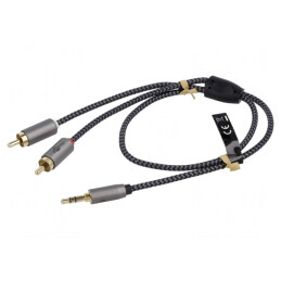 Cablu Jack 3,5mm la RCA 0,5m Aurit | Electronic-mag.ro | Componente Electronice