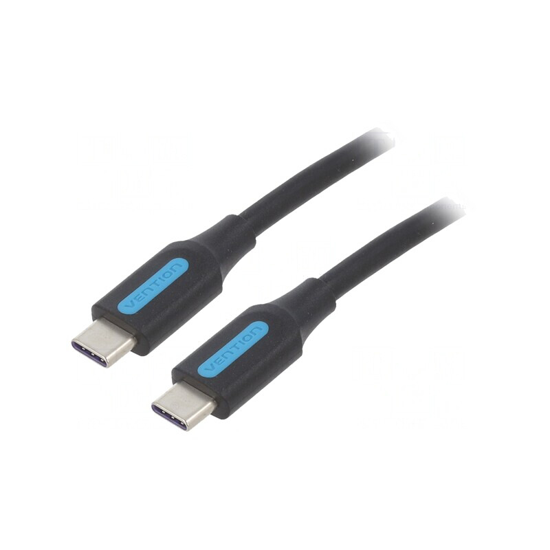 Cablu USB C 2m Negru 480Mbps | Electronic-mag.ro | Componente Electronice