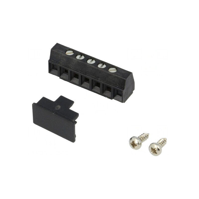 Regletă de conexiuni PCB 90° 3,81mm 5 piste 8A | Electronic-mag.ro | Componente Electronice