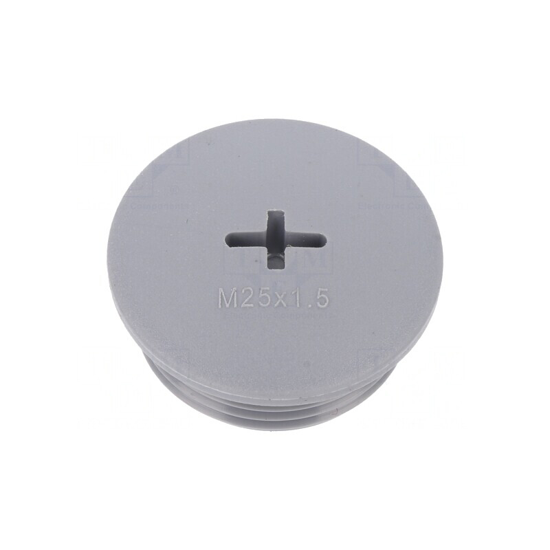 Capac de Protecție Poliamidă Gri M25 1,5 - Set 10 Buc. | Electronic-mag.ro | Componente Electronice