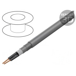 Cablu de Control ÖLFLEX FD 855 CP 2x1mm2 Gri Cu Litat | Electronic-mag.ro | Componente Electronice