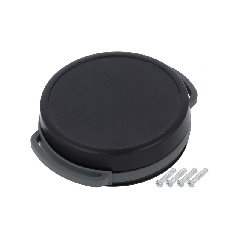 Carcasă Universală Neagră cu Suport 13mm SUI-TEK | Electronic-mag.ro | Componente Electronice