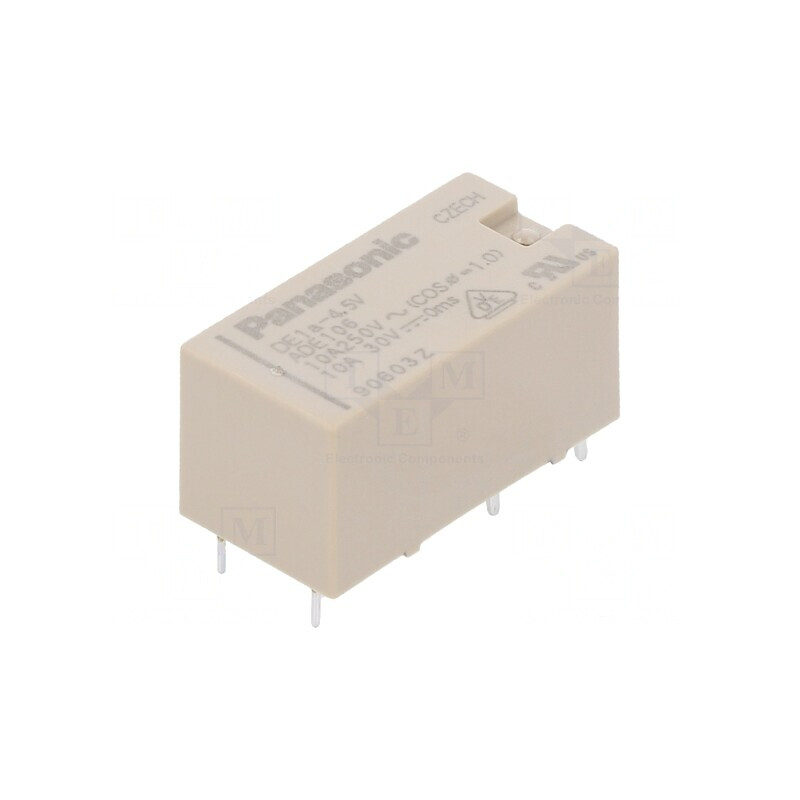 Releu electromagnetic SPST-NO 4,5VDC 10A 250VAC PCB | Electronic-mag.ro | Componente Electronice