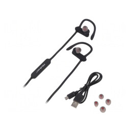 Căști fără fir cu microfon negru USB  | Electronic-mag.ro | Componente Electronice