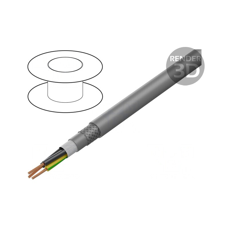 Cablu de control ÖLFLEX® FD CLASSIC 810 CP 3G1mm2 Gri | Electronic-mag.ro | Componente Electronice