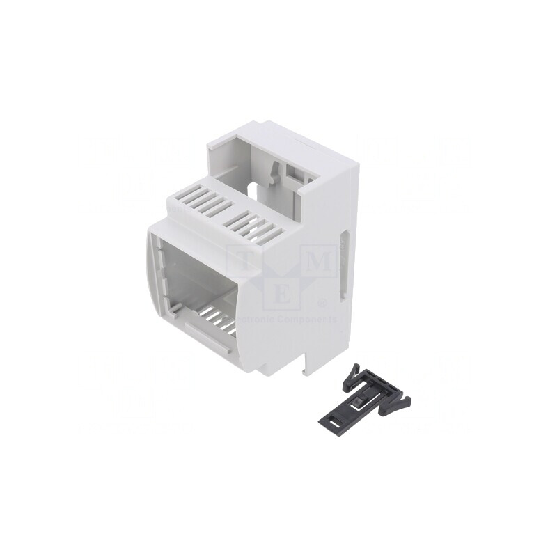 Carcasă pentru șină DIN gri 90,5x53,5x62mm | Electronic-mag.ro | Componente Electronice