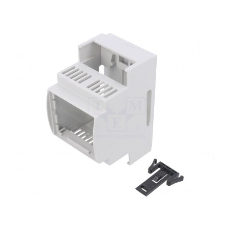 Carcasă pentru șină DIN gri 90,5x53,5x62mm | Electronic-mag.ro | Componente Electronice