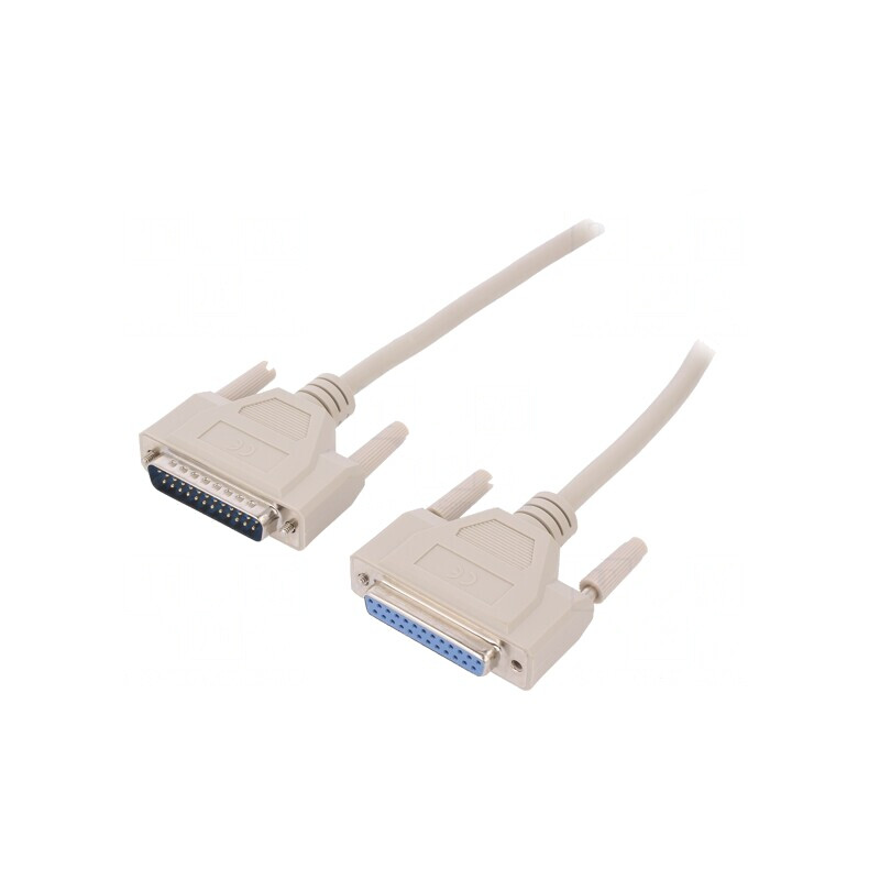 Cablu D-Sub 25 pini soclu-mufă 3m bej | Electronic-mag.ro | Componente Electronice Cablu D-Sub 25 pini soclu-mufă 3m bej | Electronic-mag.ro | Componente Electronice