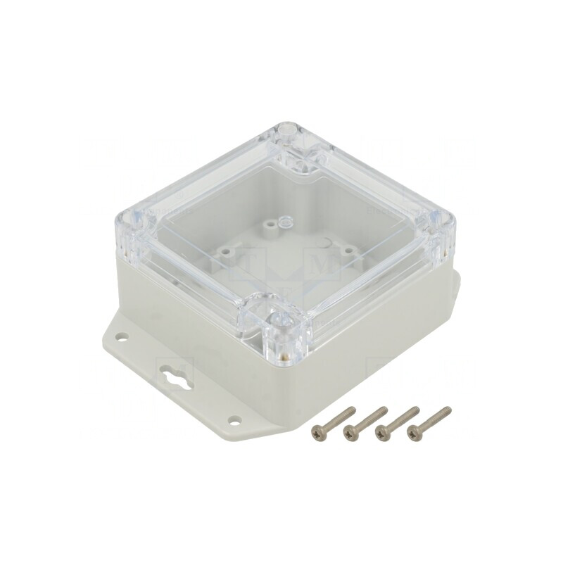 Carcasă Universală 90x90x60mm ABS Gri Deschis | Electronic-mag.ro | Componente Electronice