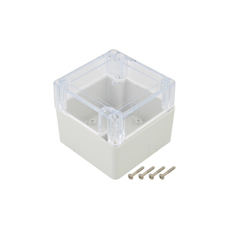 Carcasă universală 90x90x75mm cu bucşă din alamă | Electronic-mag.ro | Componente Electronice