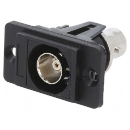 Adaptor BNC Soclu Dublu 75Ω Argintiu Plastic | Electronic-mag.ro | Componente Electronice