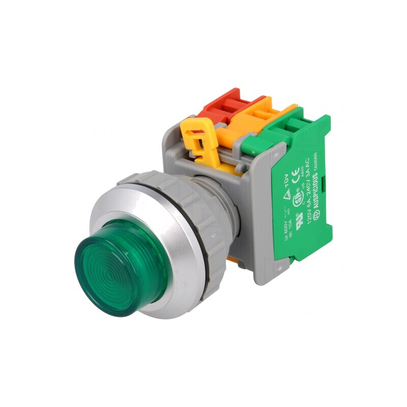 Comutator apăsare 30mm 1 NC NO | Electronic-mag.ro | Componente Electronice