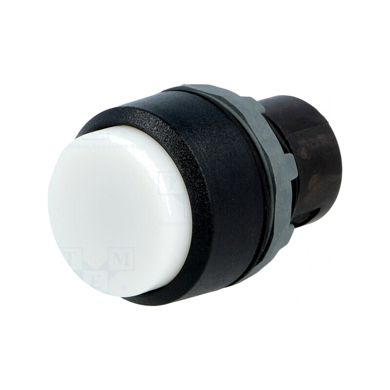 Comutator apăsare 22mm albă stabilă | Electronic-mag.ro | Componente Electronice