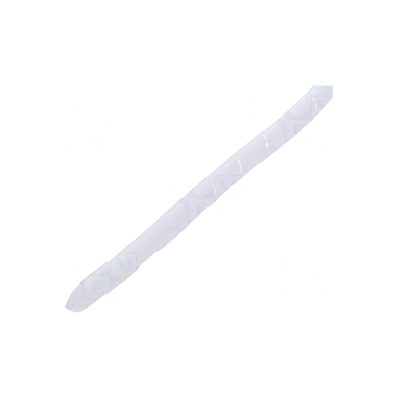 Înfășurare în spirală 14mm alb transparent 10m | Electronic-mag.ro | Componente Electronice