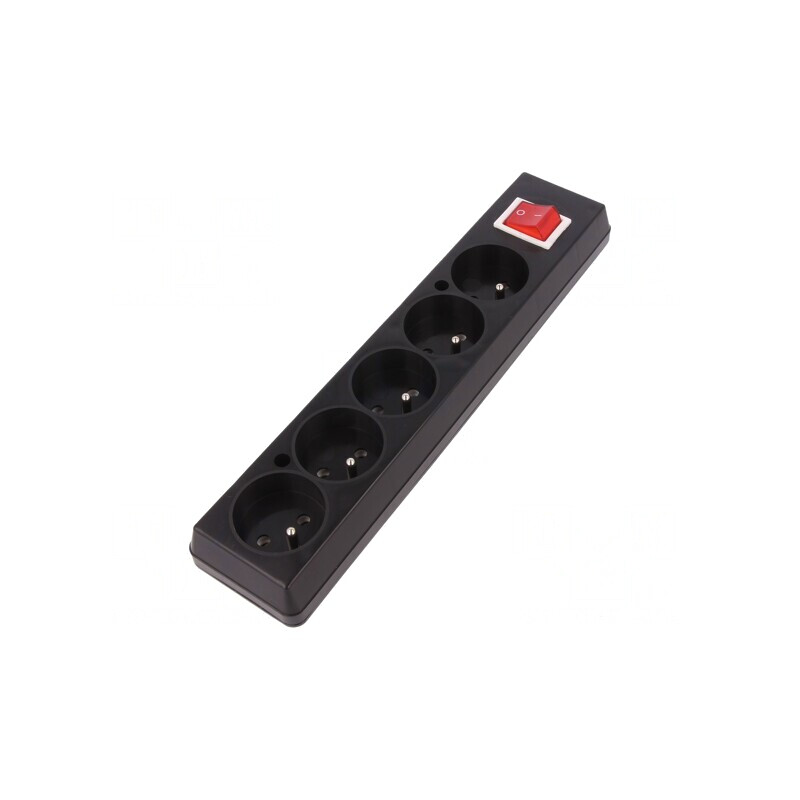 Conector Alimentare AC Mamă Splitter 250V 16A Negru | Electronic-mag.ro | Componente Electronice