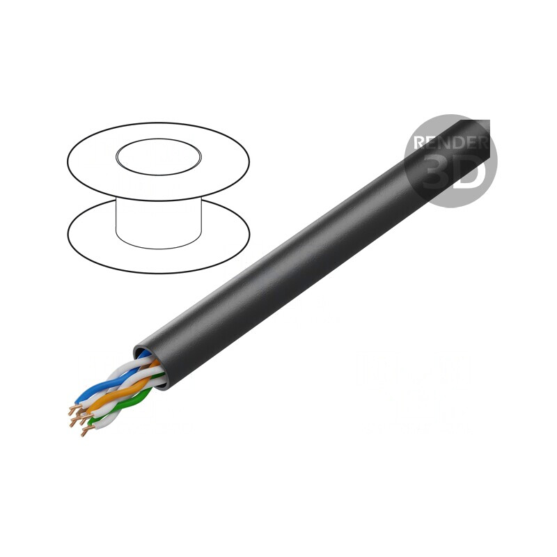 Cablu Ethernet Industrial Exterior Cat5e 4x2x24AWG | Electronic-mag.ro | Componente Electronice