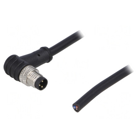 Conector M8 3P 90° cu Cablu și Mufă | Electronic-mag.ro | Componente Electronice