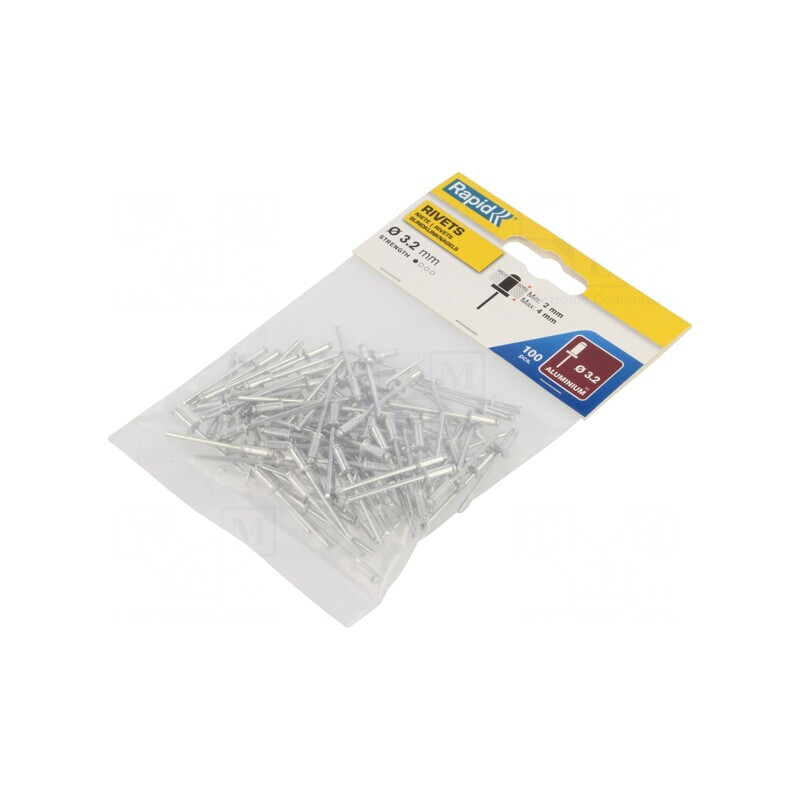Diblu Aluminiu 3,2mm x 8mm 100 Buc. | Electronic-mag.ro | Componente Electronice