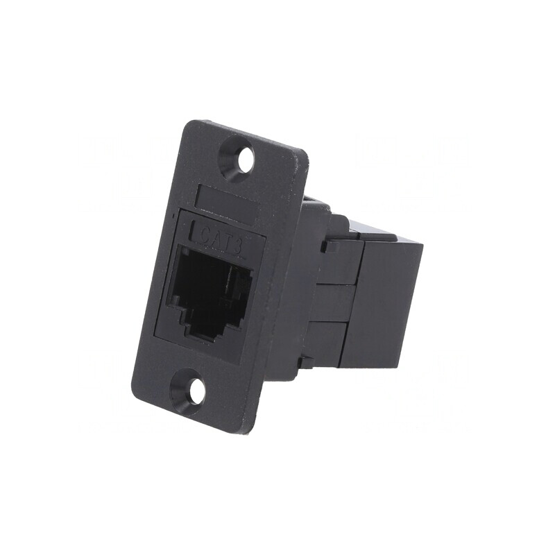 Adaptor SLIM Cat 3 6p4c 29mm Plastic | Electronic-mag.ro | Componente Electronice
