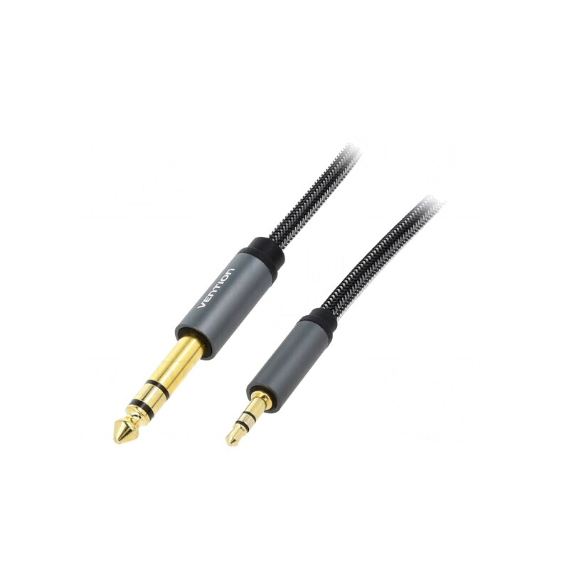Cablu Audio Jack 3.5mm la Jack 6.3mm Aurit 5m | Electronic-mag.ro | Componente Electronice