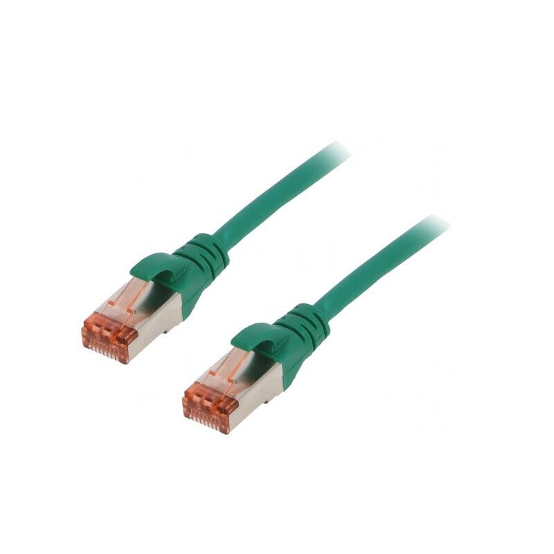 Patch Cord S/FTP Cat6 Verde 5m LSZH | Electronic-mag.ro | Componente Electronice