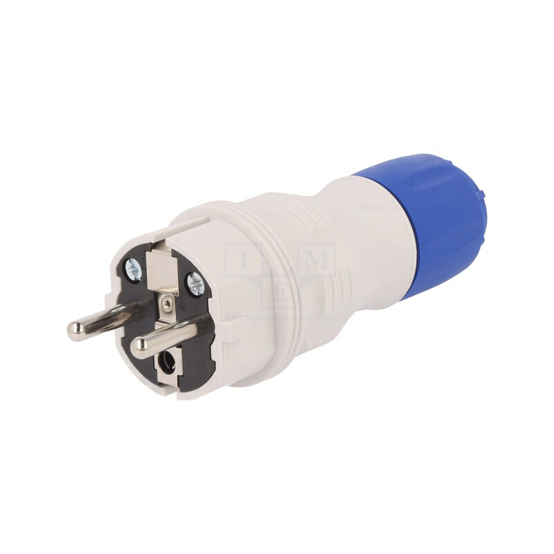 Conector Alimentare AC Tată 250V 16A 2P PE pe Cablu | Electronic-mag.ro | Componente Electronice