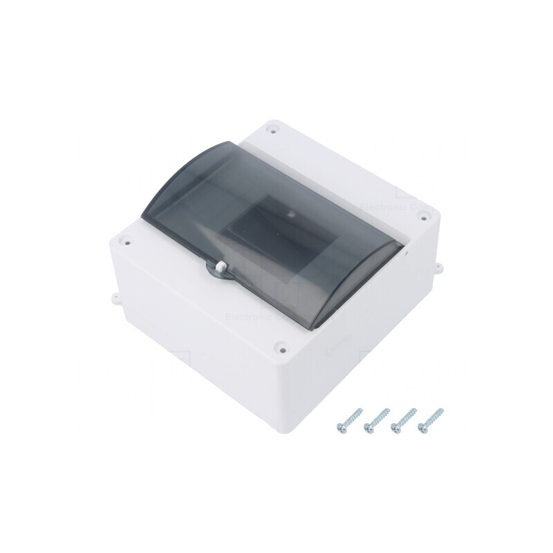 Carcasă pentru aparatură modulară IP20 albă 400V 6 module | Electronic-mag.ro | Componente Electronice